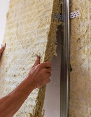 Interior repair, construction and renovation. Metal profiles and fasteners, stone wool insulation.